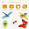 Insects DIY Assembly Model Cicada Toy Handmade Puzzle Figures with Voice-activated Photo Frame