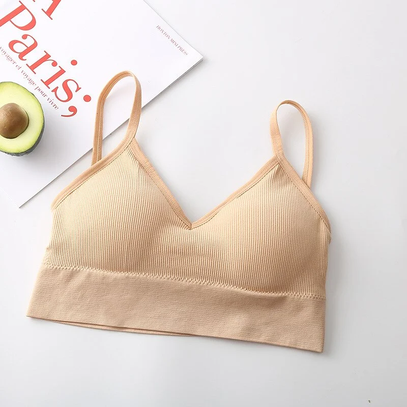 Women Tube Top Female Crop Top Push Up Bra Sport Active Bra Sexy Lingerie Fitness Seamless Underwear Brassiere Bandeau Top Tank