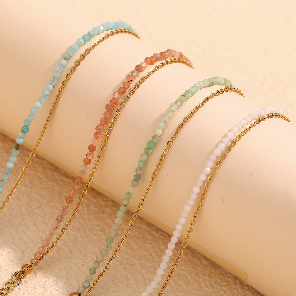 Women Fashion Circle Geometric Stainless Steel Electroplating Bracelets