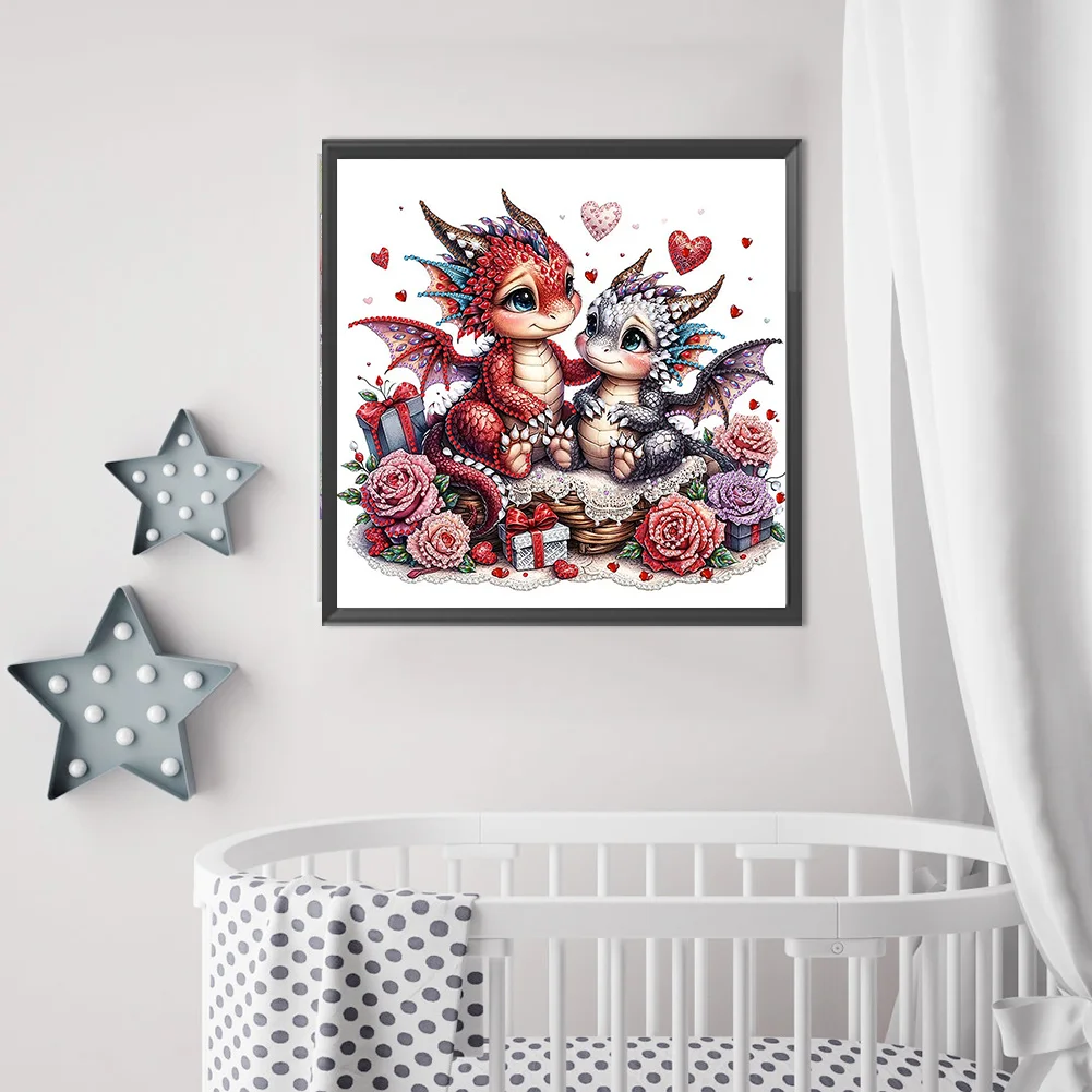 Diamond Painting - Partial Special Shaped Drill - Love Unicorn(Canvas|30*30cm)