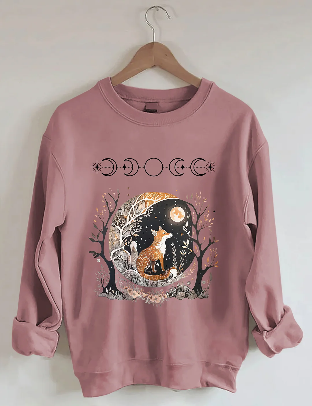 Fox Witchy Whimsigoth Aesthetic Sweatshirt