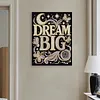 DIY Pearl Painting Dream Big for Home Wall Decor with Frame(30x40cm)