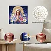 uk.everydayedeals DIY Pearl Painting With Frame - Handmade Self-Adhesive Pearls - Lady(25*25cm)