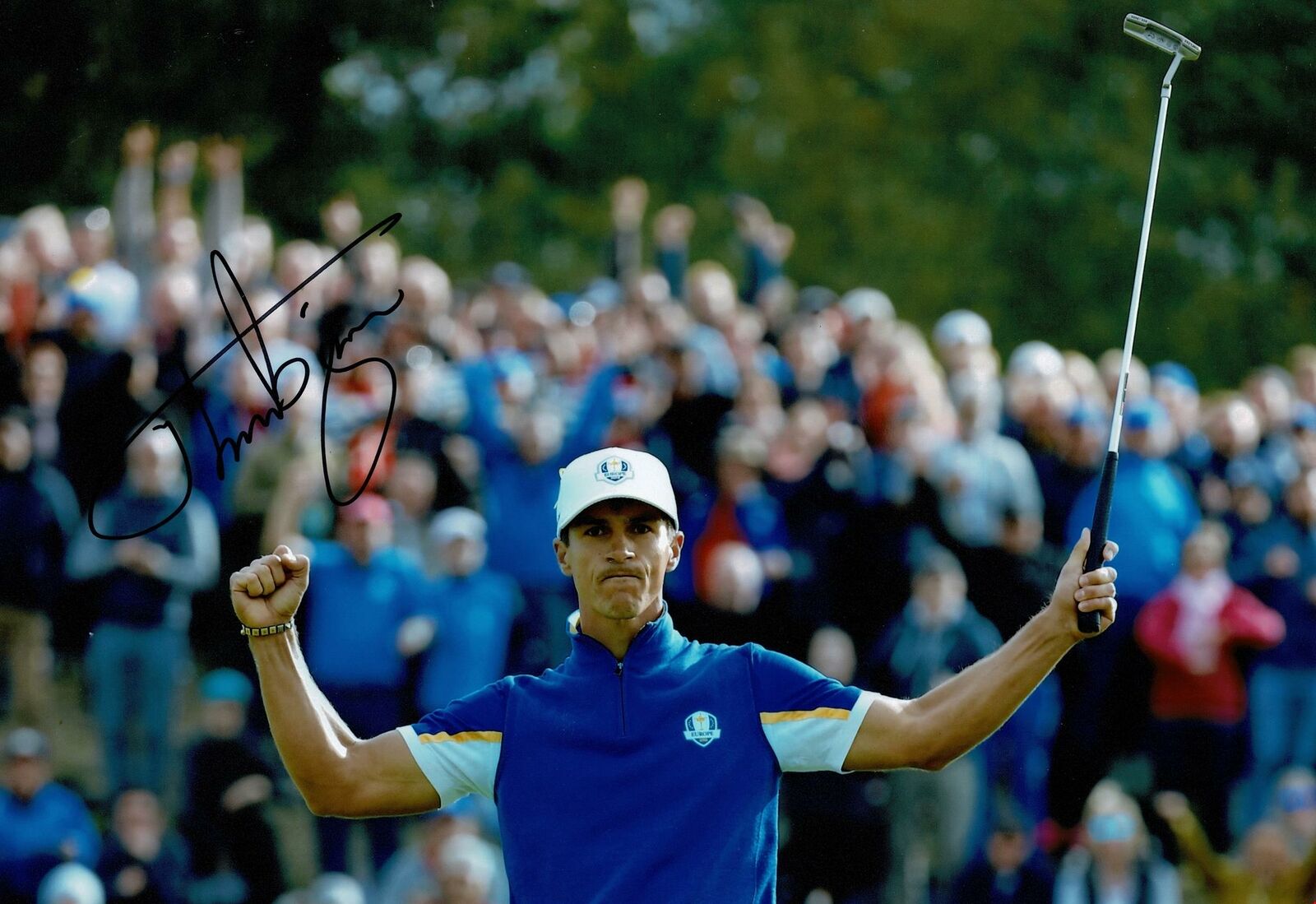 Thorbjorn Olesen Signed 12X8 Photo Poster painting Ryder Cup AFTAL COA (3109)