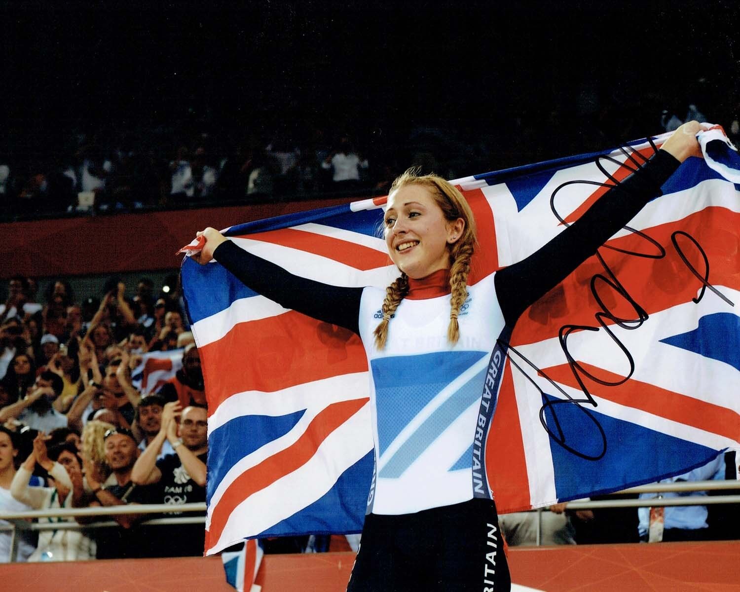 Laura TROTT Autograph Signed Olympic Photo Poster painting 3 AFTAL COA Track Cyclist Gold Medal