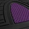FH Group Premium Liners Tall Channel Trimmable All Weather Rubber Full Set Car Floor Mats (Purple) w. Trimmable All-Season Cargo Liner (Black) - Universal Fit for Cars Trucks and SUVs