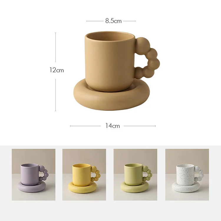 Nordic Minimalist Ceramic Plump Mug