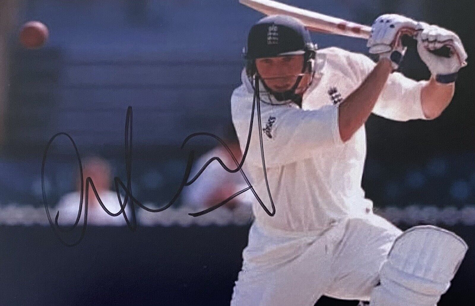 Michael Atherton Genuine Hand Signed England 6X4 Cricket Photo Poster painting