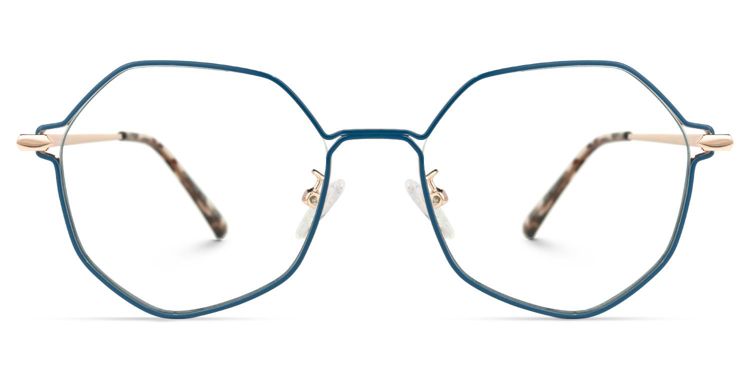 Jessica Blau Geometrisch Brille Blau