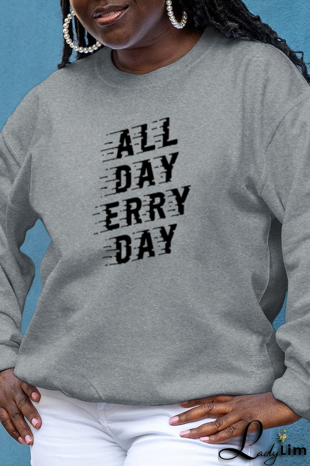 Yellow Fashion Street Solid Letter O Neck Tops