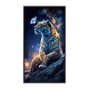 (Big Size) Ferocious Tiger - 11CT Stamped Cross Stitch 40*70CM