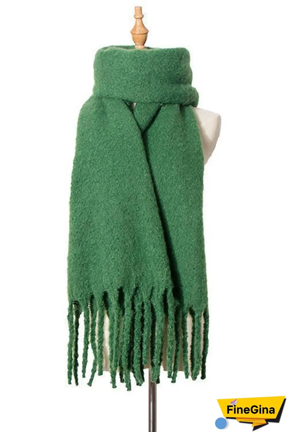 Solid Tassels Scarf