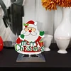 >SALE<2D Flat Wooden Santa Claus DIY Diamond Painting Desktop Decorations Home Decor