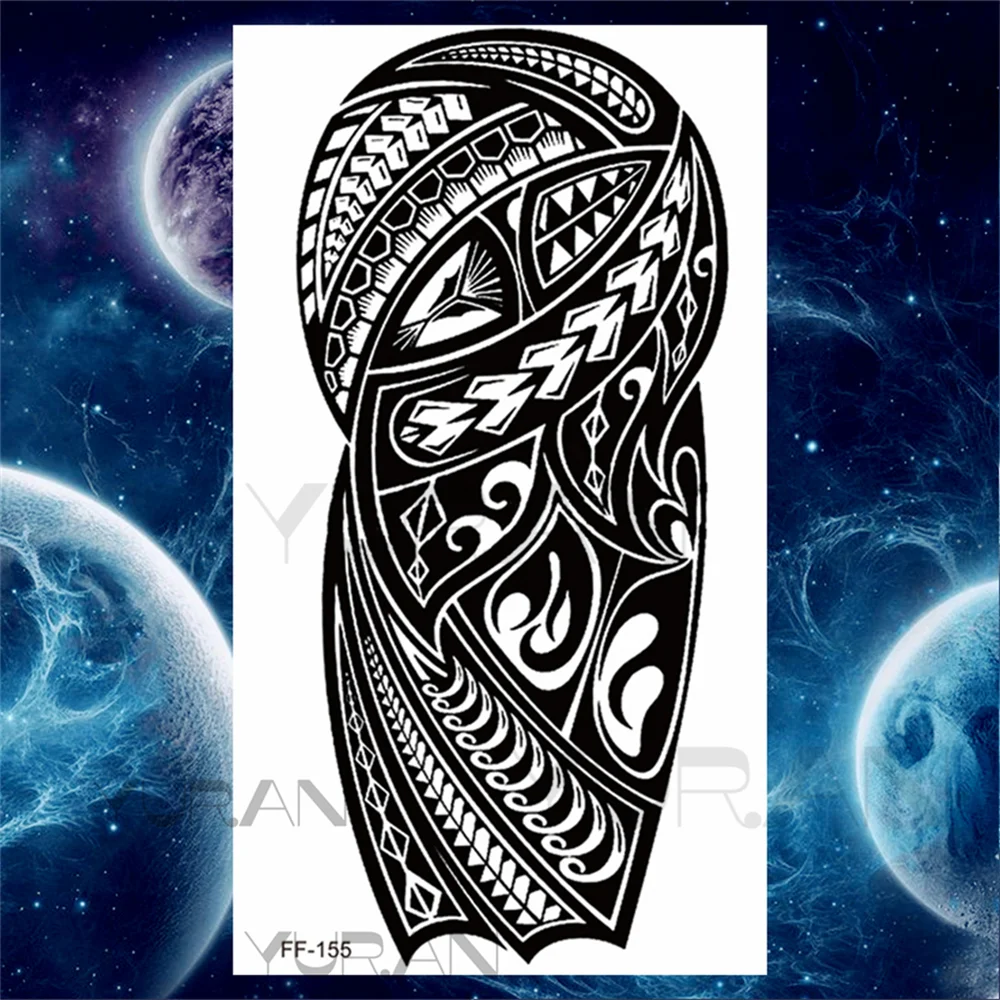 Sdrawing Scary Temporary Tattoos For Men Women Realistic Wolf Forest Lion Tiger Vampire Compass Fake Tattoo Sticker Arm Body Tatoos