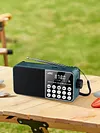 FM Radio LED Digital Display Support TF Card MP3 Player USB Drive Portable Radio