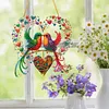 Diamond Painting Hanging Ornament Lovebirds Heart Wreath 9.45x9.45in