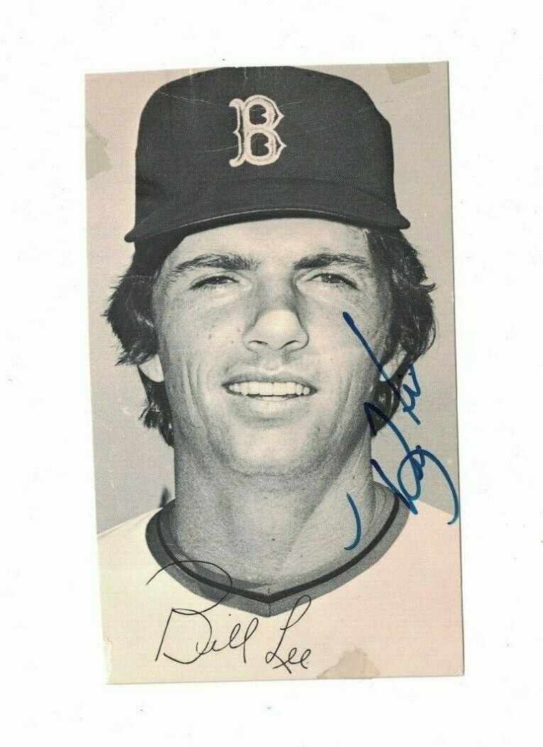 Bill Lee Boston Red Sox Signed 3 1/2 x 6