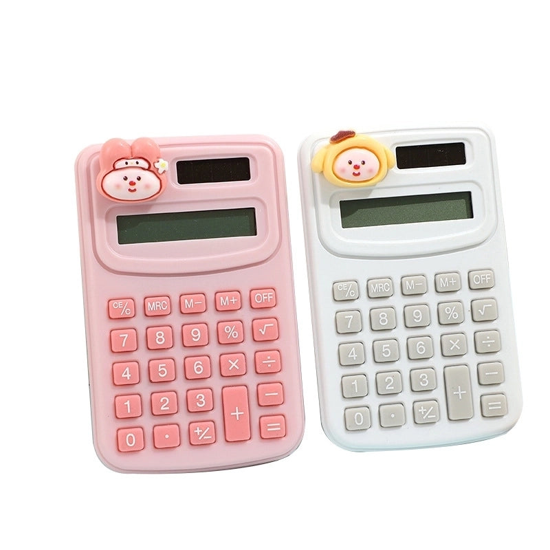 1 Piece Solid Color Class Learning Plastic Cute Calculator