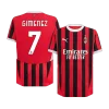 GIMENEZ #7 AC Milan Home Authentic Soccer Jersey 2024/25