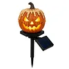 Resin Solar Halloween Pumpkin Garden Stake Light Solar Lights Garden Decor