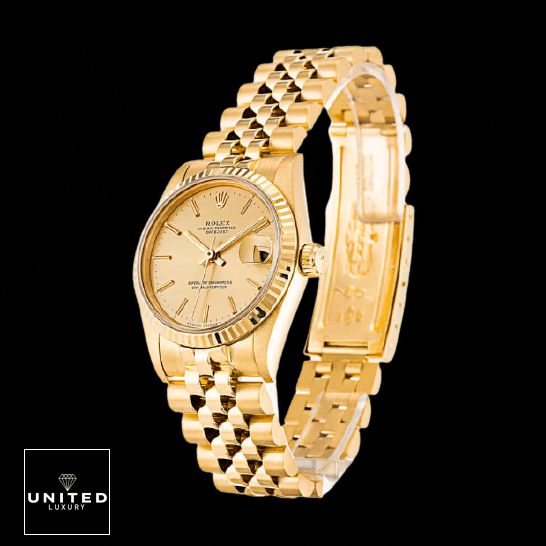 Rolex Datejust 6824 Yellow Gold Fluted Bezel Replica