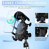 Motorcycle Phone Holder 15W Wireless Charging Waterproof Shockproof Phone Stand