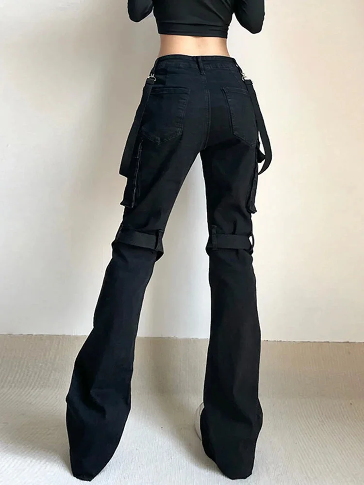 AltGoth E-girl Gothic Straight Pant