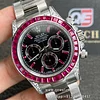 Rolex Daytona 126599TRU Diamond Black Dial Ruby Bezel Super Clone
