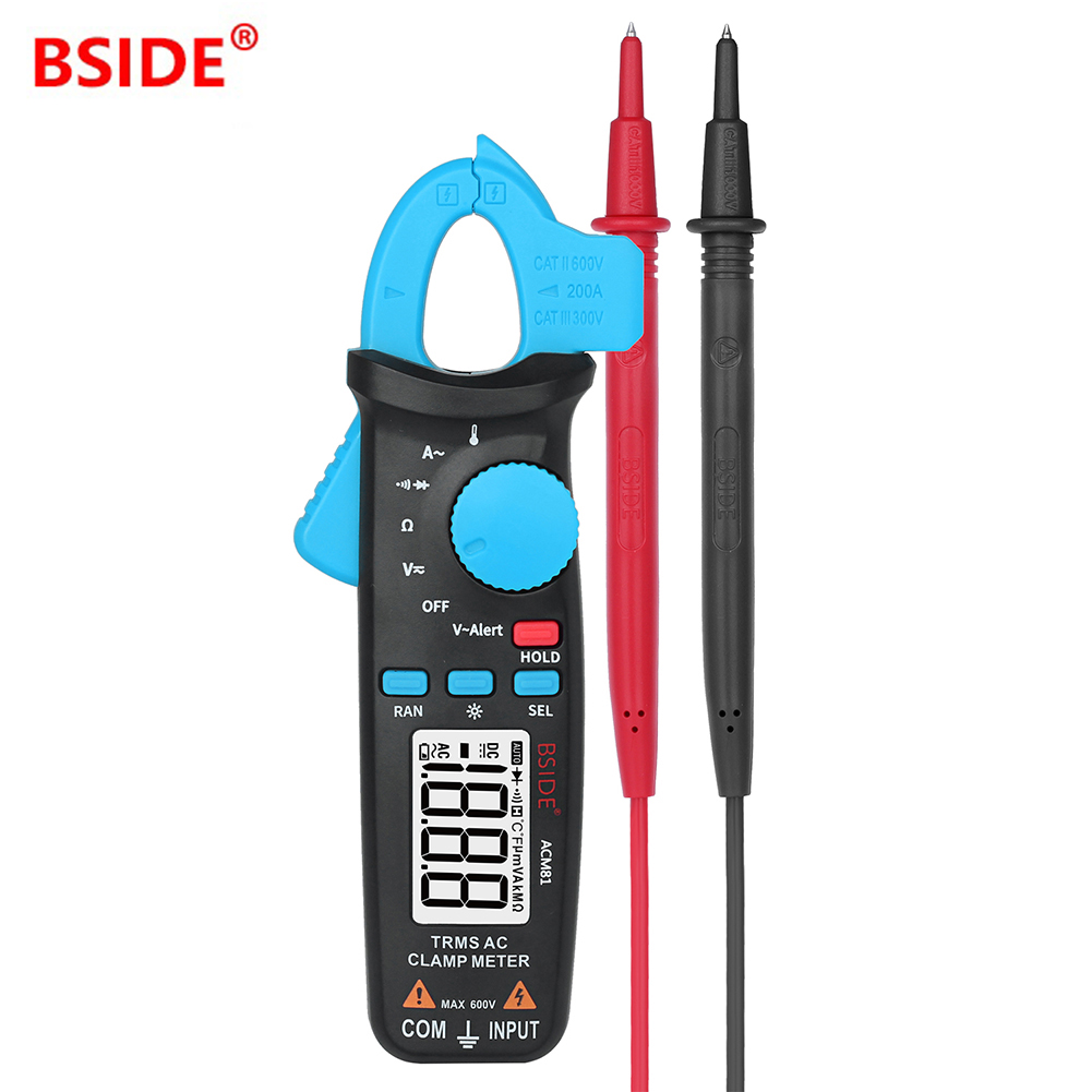 

BSIDE ACM81 Multi Ammeter Auto Range Clamp Meter RMS AC Ammeter, 501 Original