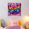 Colorful Butterfly And Roses-11CT Stamped Cross Stitch 45*45cm/17.72*17.72in tapestrymarket