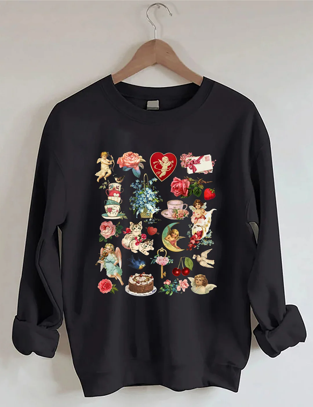 Valentine's Vintage Style Sweatshirt