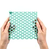 2Pcs Diamond Painting Ruler Plastic Diamond Mesh Dot Drill Alignment Art Tool with Blank Grids for Full & Partial Drills DIY Crafts Projects (Turquoise Blue)