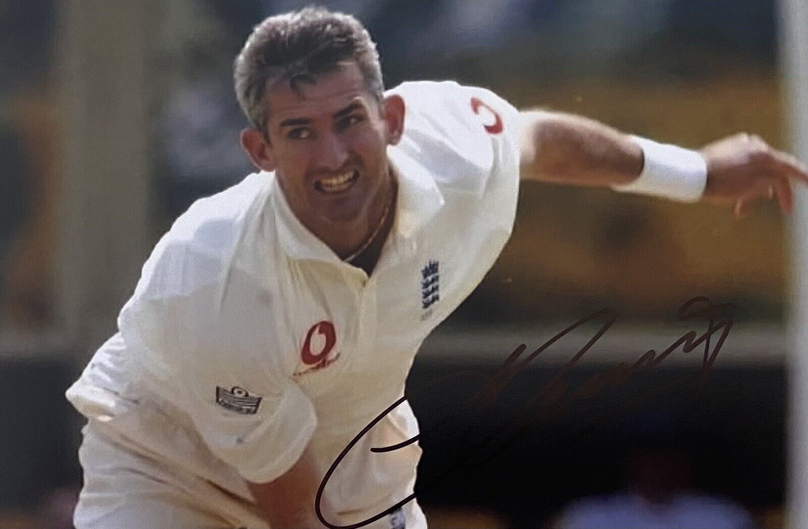 Andrew Caddick Genuine Hand Signed England 6X4 Cricket Photo Poster painting