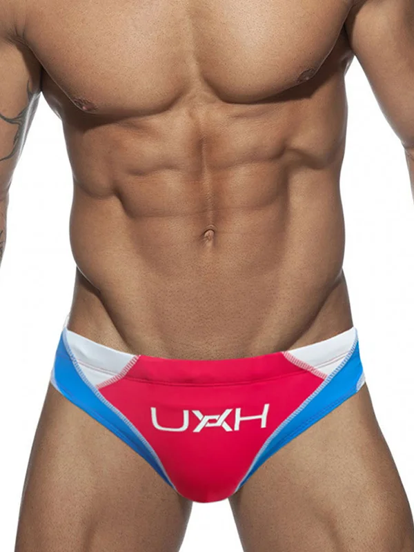Men's Monogrammed Printed Colour Block Trunks