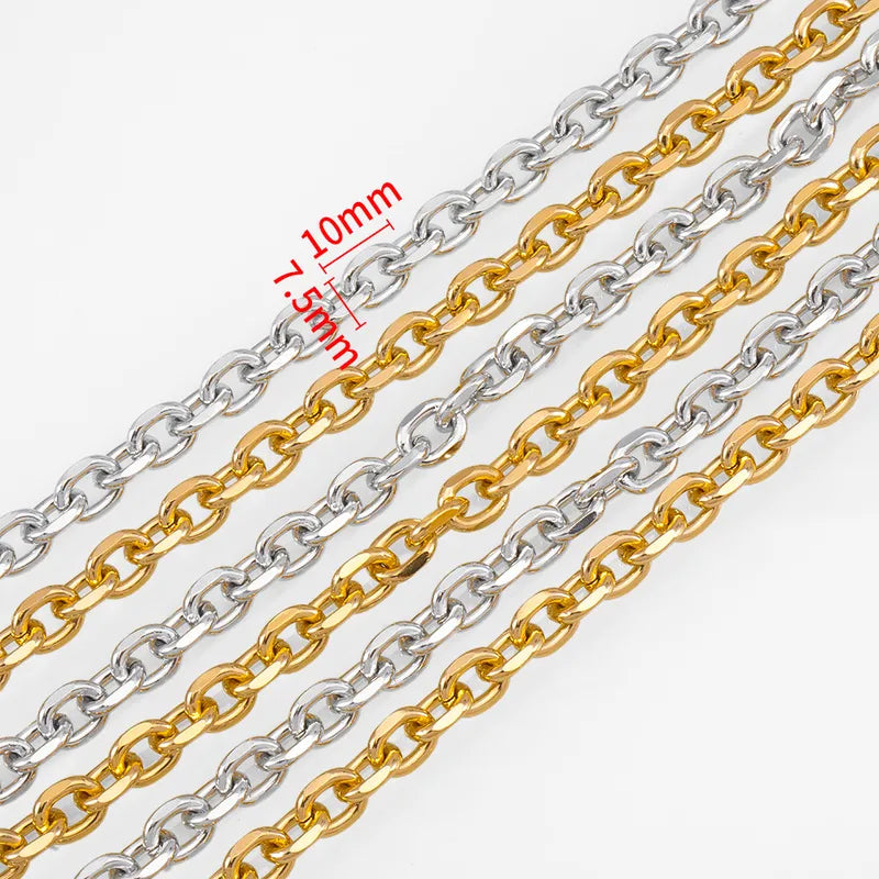 1 M Per Pack A Pack Of 2 M Alloy 7.5mm Diameter Jewelry Accessories Chain