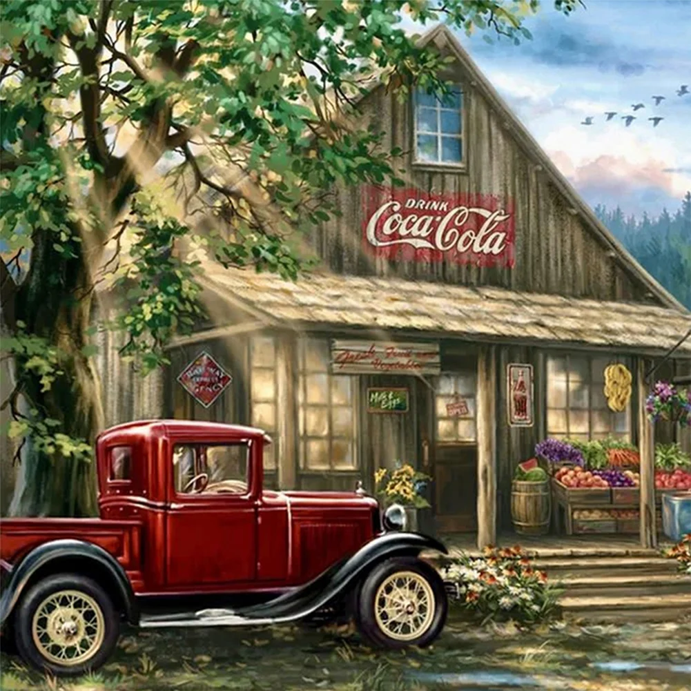 2pcs Diamond Painting - Full Round Drill - Scenery(Canvas|30*30cm)