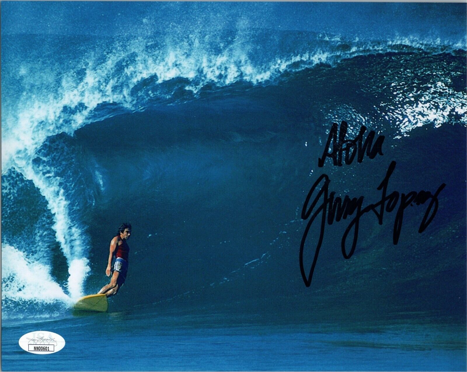 GERRY LOPEZ Authentic Hand-Signed Mr. Pipeline ~ SURFING