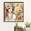 (Multi-Style)Flowers Lady-Full Round Diamond Painting 40*40/40*50CM
