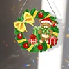 DIY Special Shaped Diamond Painting Wall Decor Wreath Hanging Kit(Christmas Bear)