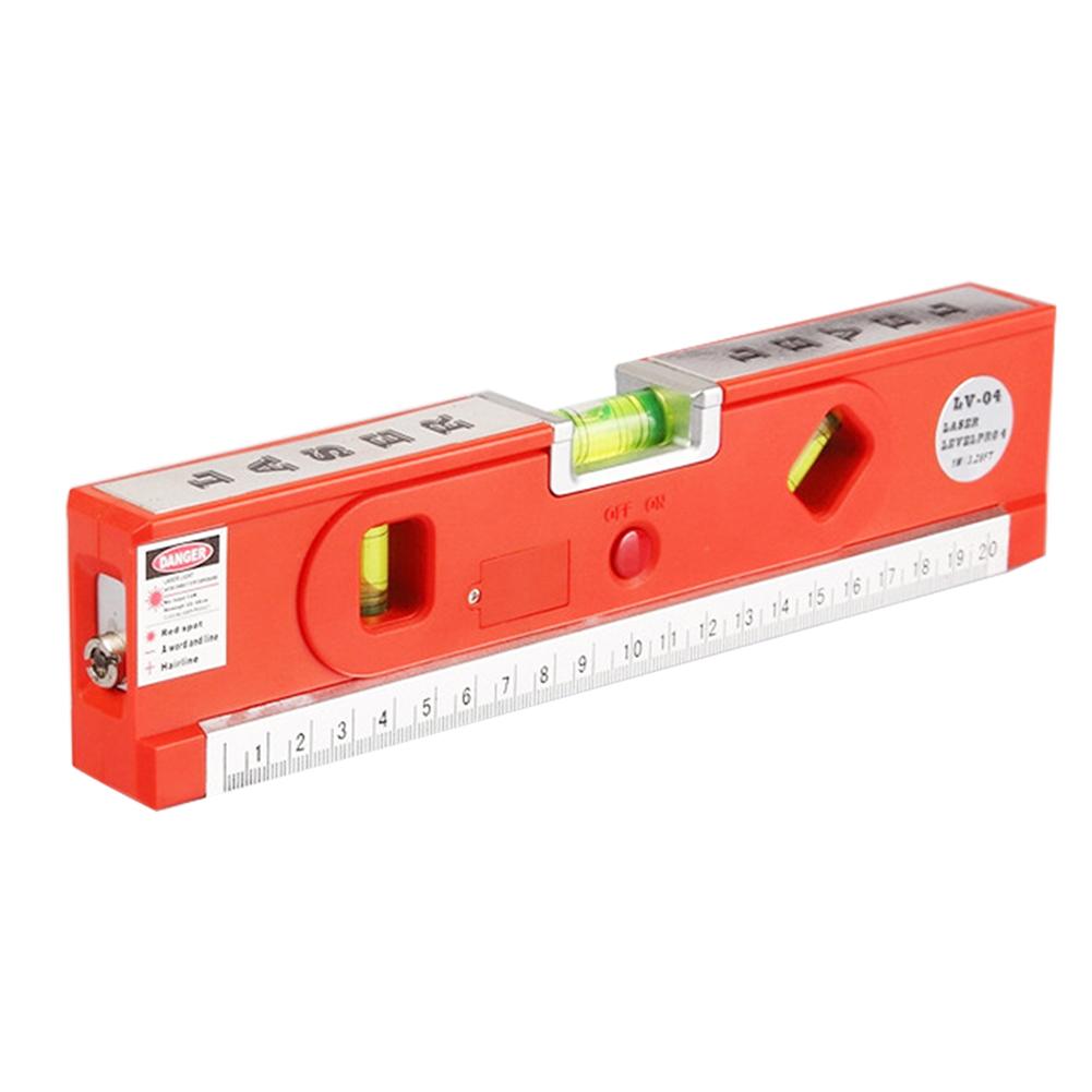 

Level Rule ABS Measuring Tape 3 Line Modes Spirit Horizontal Vertical Line, Red, 501 Original