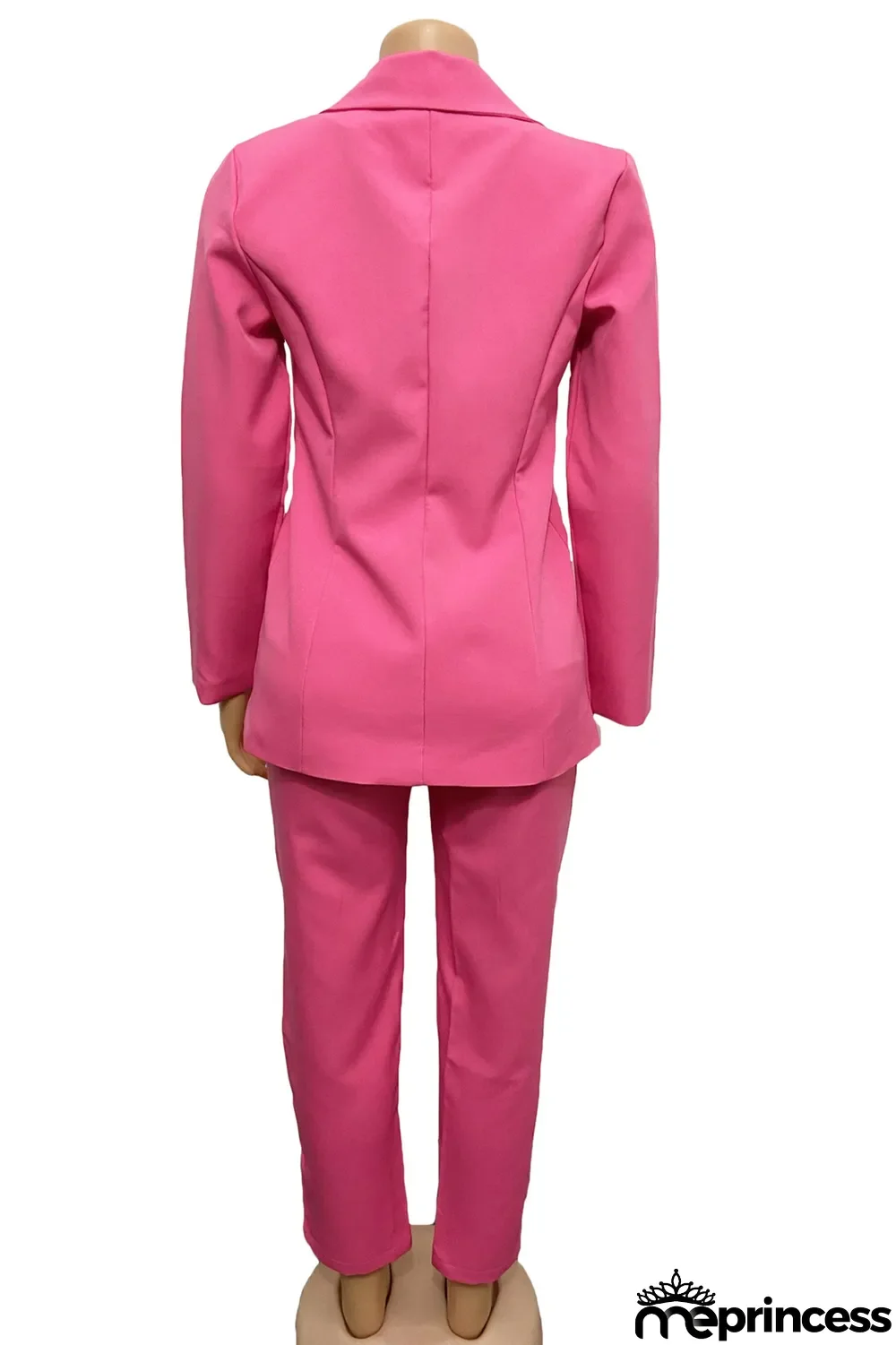 Yellow Fashion Casual Solid Cardigan Pants Turn-back Collar Long Sleeve Two Pieces