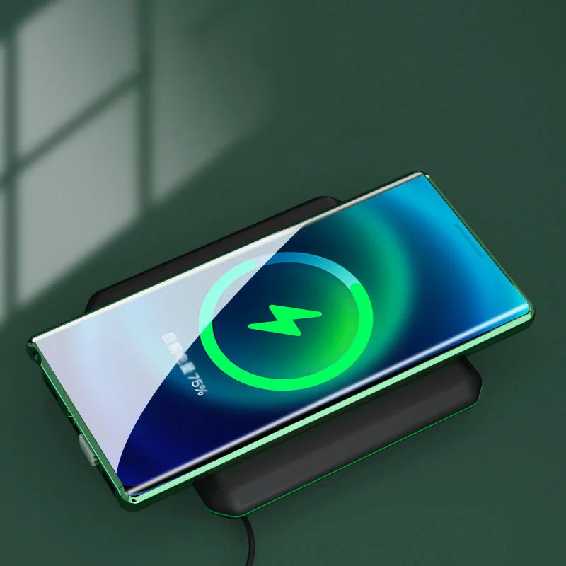 Double-Sided Tempered Glass Magnetic Wireless Charging Case for Samsung S23 Ultra