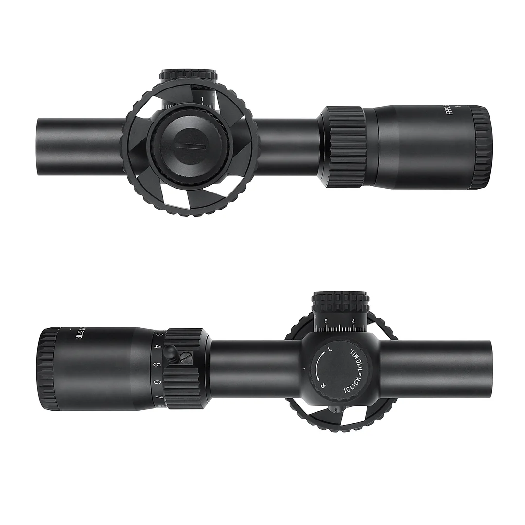 ohhunt® FFP 2.5-10X24 SFIR First Focal Plane 11 Level Red Illuminator Side Parallax Tactical FFP Scope 