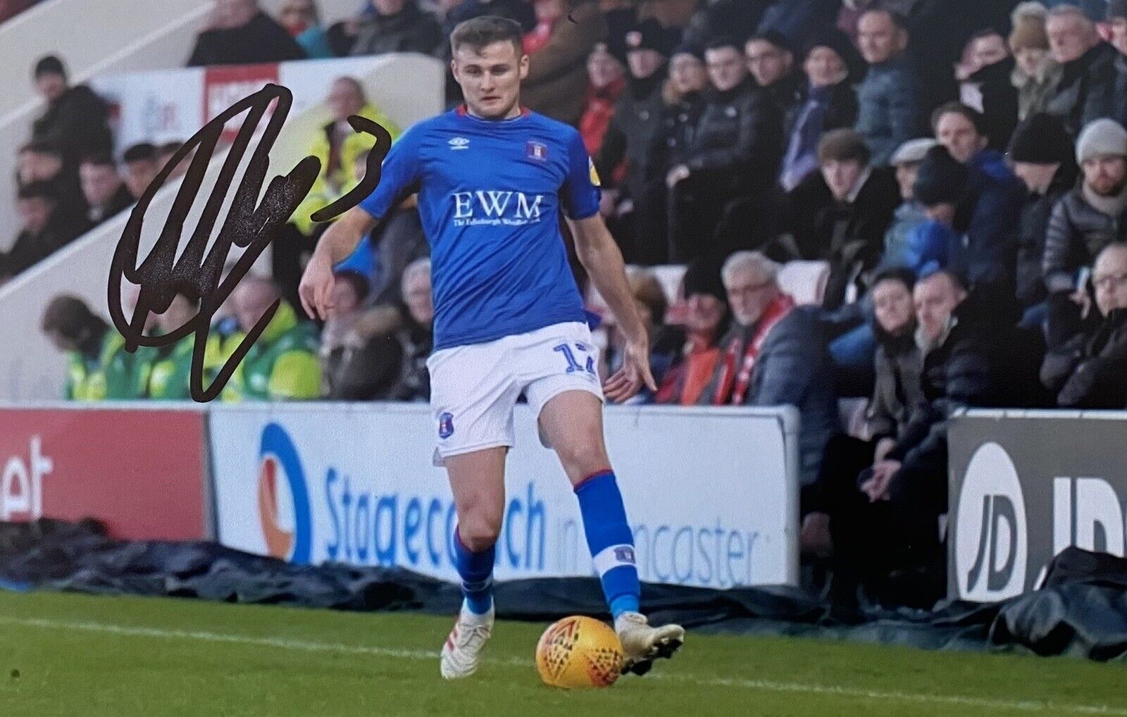 Macaulay Gillesphey Genuine Hand Signed Carlisle United 6X4 Photo Poster painting