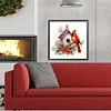 Diamond Painting-DIY Full Round Drill Cardinal on a Branch(40*40cm)