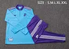 Joyfball 2025/2026 Real Madrid Half-Pull Training Suit Light blue Retro Version Football Shirt 1:1 Thai Quality