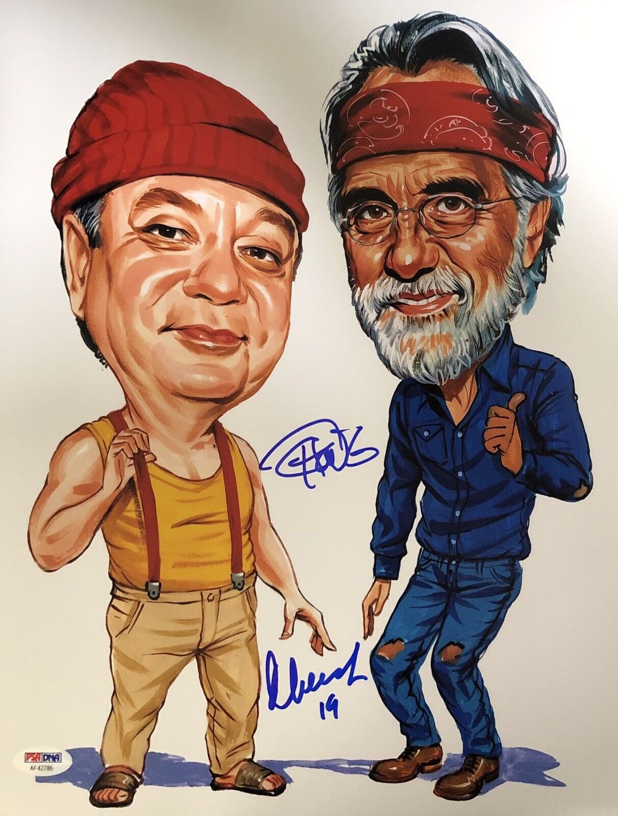 Cheech And Chong Signed 11x14 Photo Poster painting Up In Smoke Marin Chong Stoners Weed Psa/Dna