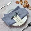 42 x 42cm Gentle Wedding Event Resturant Raw Edge Napkins