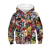 Kid Boy Girl Animation Digital Printing Hoodie Pullover