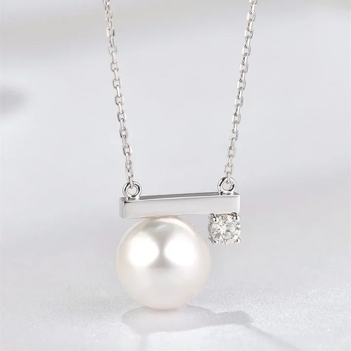 For Daughter - S925 Life is A Balance of Holding on And Letting Go Pearl Balance Necklace